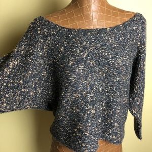 NWOT, Metallic Ella Moss Back Buttoned, Dolman Sleeve Sweater